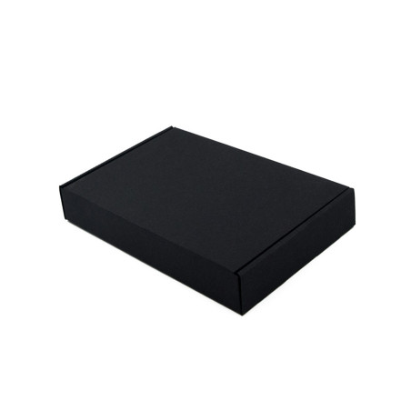 Schwarze A5 Geschenkbox für Buch | 210x148x36 mm | Superbox