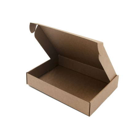 Braune niedrige A5-Versandbox