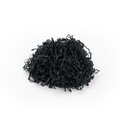 Starre schwarze Papierwolle – 2 mm, 1 kg