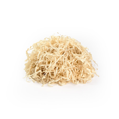 Cremeweiße Papierwolle, 1 kg
