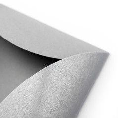 Silberner Umschlag mit Herzverschluss | 220x110 mm | Superbox