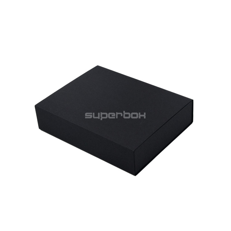 Schwarze Box mit Sleeve | 195x148x48 mm | Superbox