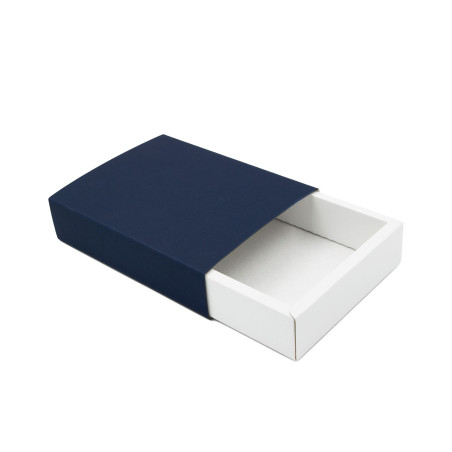 Ziehbox mit blauer Hülse und weißem Boden