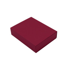 Dunkelrote Schiebeschachtel | 195x148x48 mm | Superbox