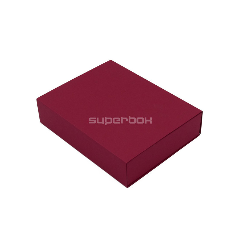 Dunkelrote Schiebeschachtel | 195x148x48 mm | Superbox