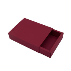 Sehr schöne kirschrote Hülse Geschenkbox