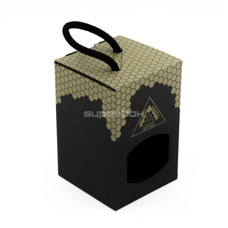 Geschenkbox-Design mit grafischen Elementen