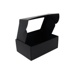 Black A5 Size Gift Box with Clear Window