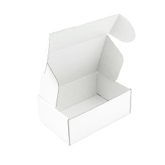 Weiße A5-Geschenkbox, 85 mm Höhe