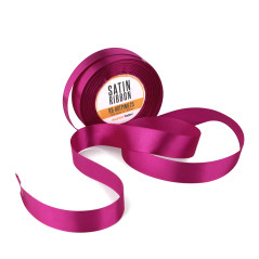 Kräftiges pinkes Satinband, 25 mm Breite
