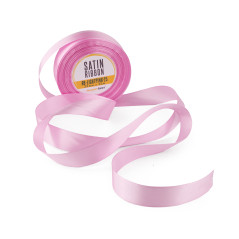 Glattes rosa Satinband, 25 mm Breite