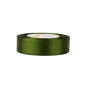 Olive green satin ribbon – glossy, 25 mm wide, 32 m roll