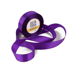 Kräftiges violettes Satinband, 25 mm Breite