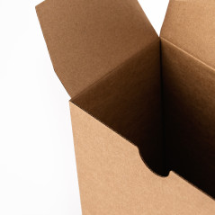 Braune längliche Versandbox | 142x77x171 mm | Superbox