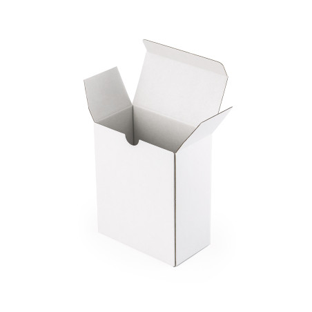 Weiße längliche Box