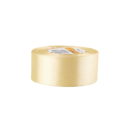 Elegantes cremefarbenes Satinband | 38 mm x 32 m | Superbox