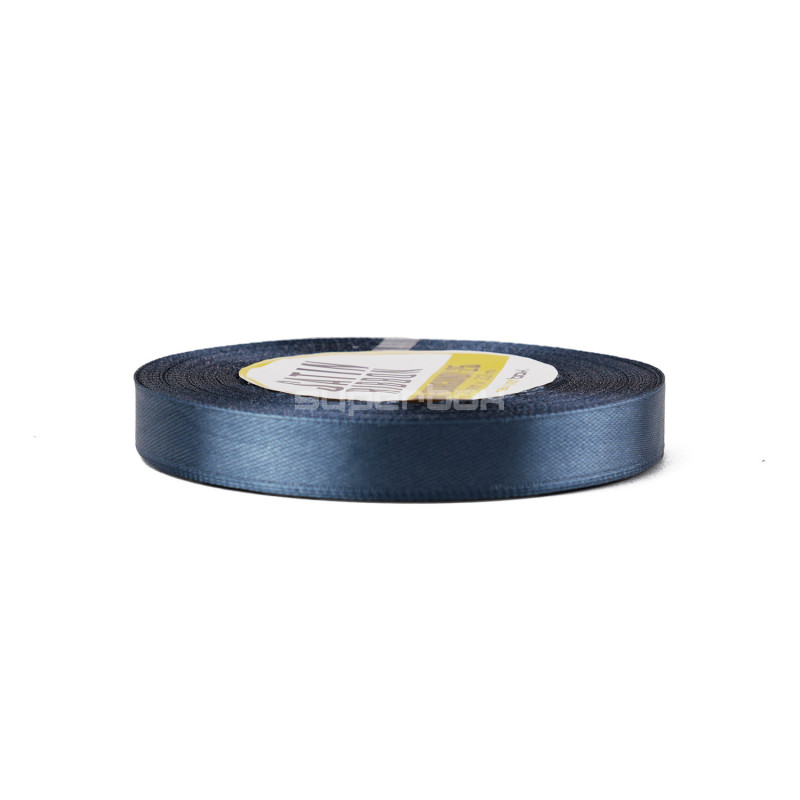 Edles dunkelblaues Satinband | 12 mm x 32 m | Superbox