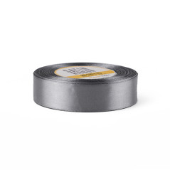 Dekoratives graues Satinband | 25 mm x 32 m | Superbox