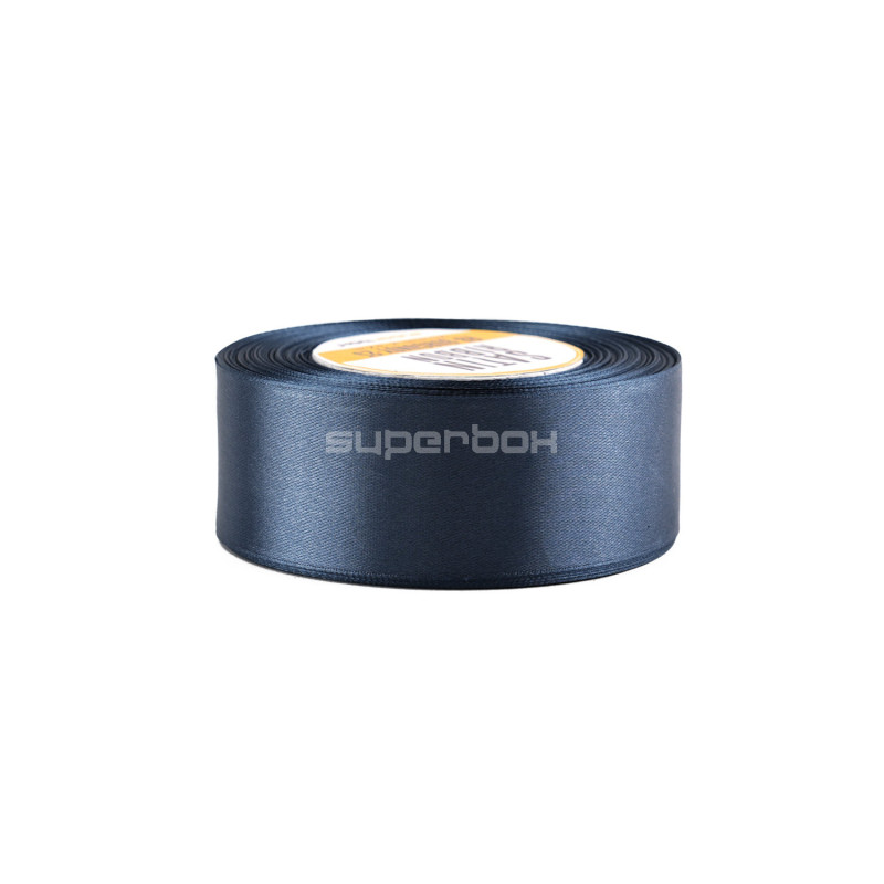 Edles dunkelblaues Satinband | 38 mm x 32 m | Superbox