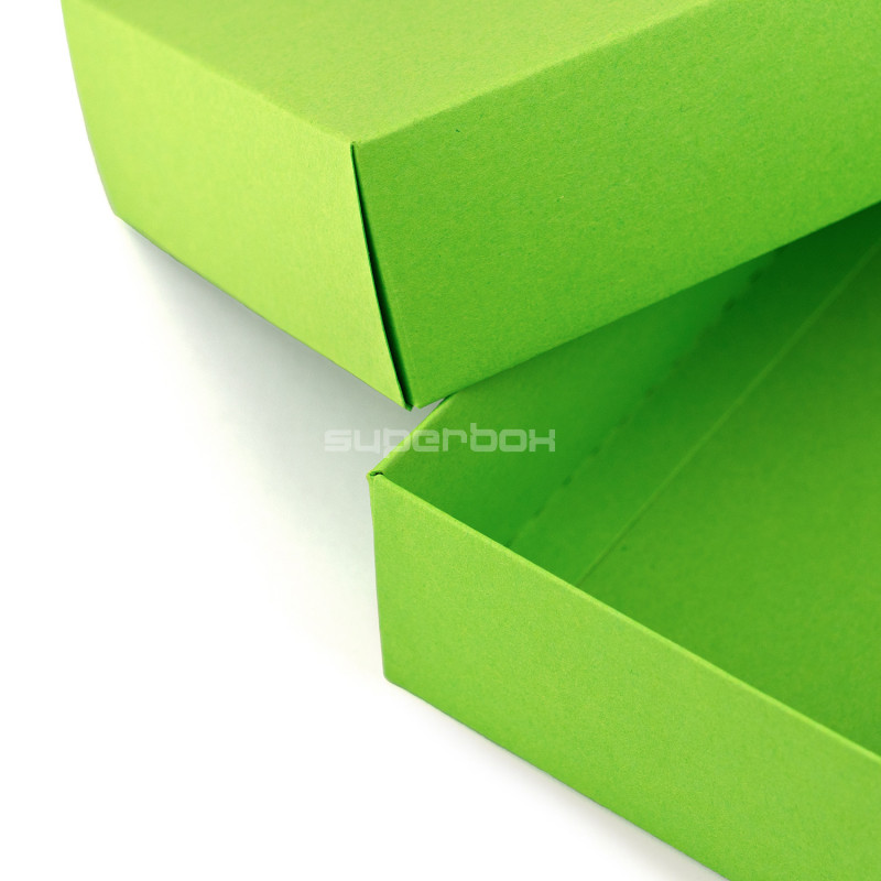 Pastellgrüne zweiteilige Karton-Geschenkbox