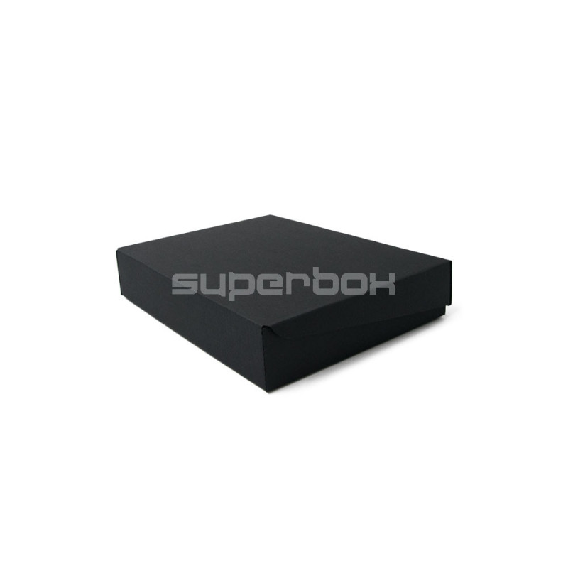 Schwarze A5 Klappdeckel-Geschenkbox