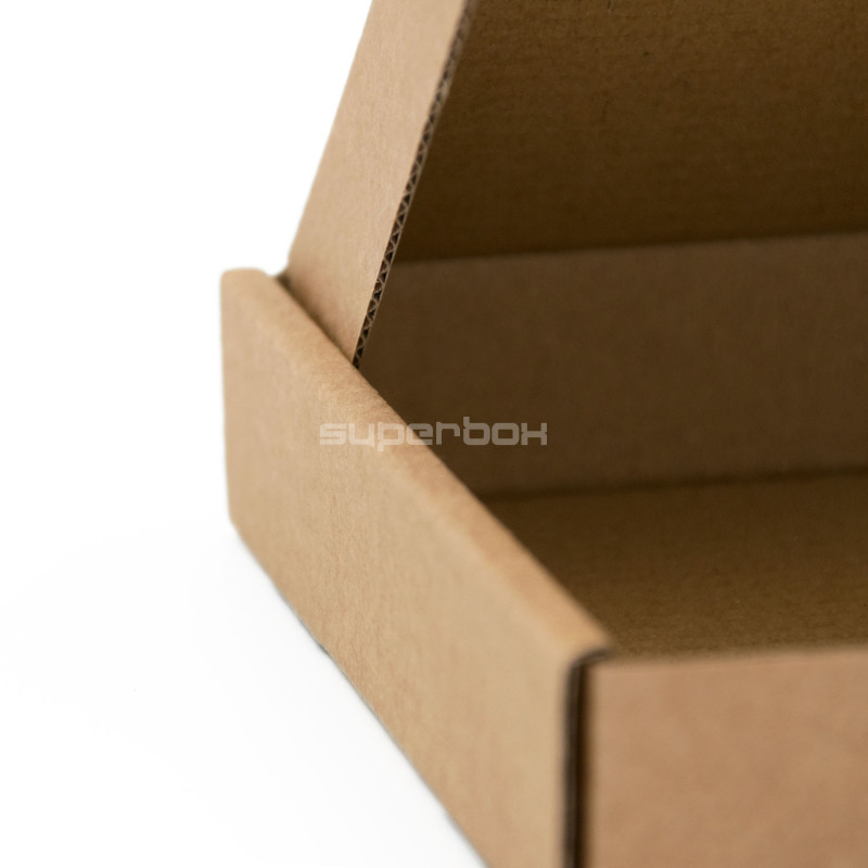 Flache braune Einzelhandelsbox für Elektronik