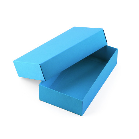 Himmelblaue zweiteilige Geschenkbox aus Karton