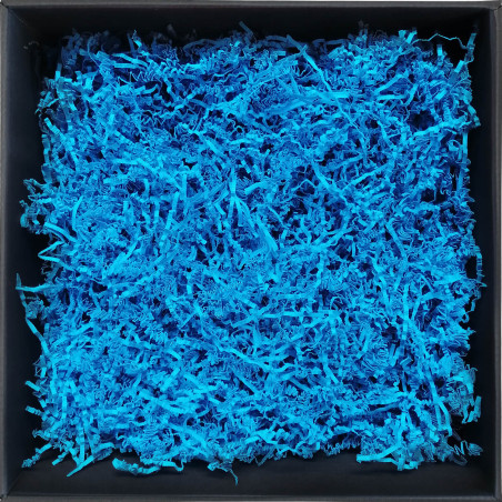 Feines Füllmaterial aus Papierstreifen – Blau | Superbox
