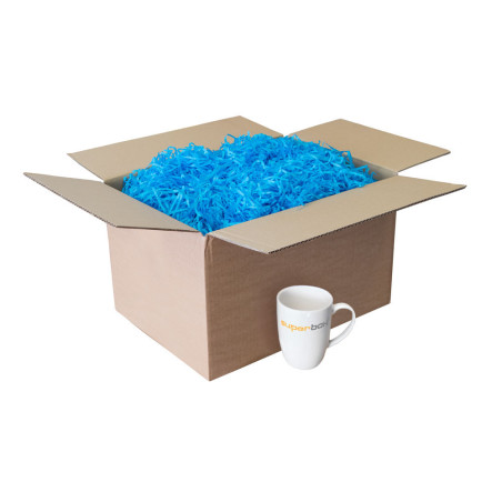 Himmelblaue Papierwolle, 1 kg