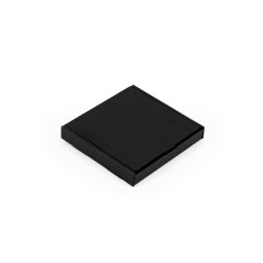 Kleine schwarze flache Box | 105x105x15 mm | Superbox