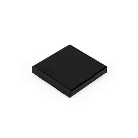 Kleine schwarze flache Box | 105x105x15 mm | Superbox