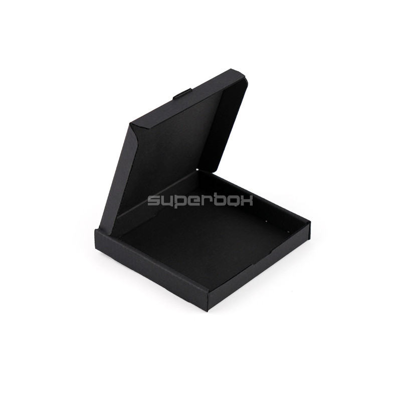 Quadratische schwarze Mattbox, 15 mm hoch