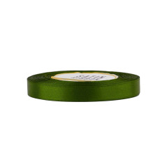 Schmales olivgrünes Satinband | 12 mm x 32 m | Superbox