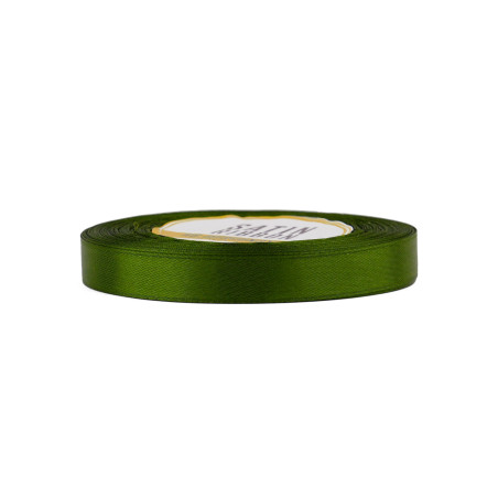 Schmales olivgrünes Satinband | 12 mm x 32 m | Superbox