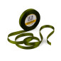 Olive green satin ribbon – glossy, 12 mm wide, 32 m roll