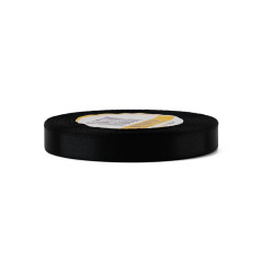 Schmales schwarzes Satinband | 12 mm x 32 m | Superbox