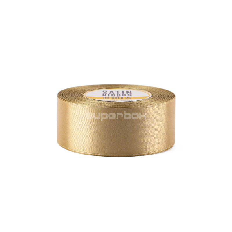 Breites goldenes Satinband | 38 mm x 32 m | Superbox