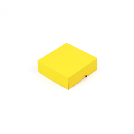 Zweiteilige Kleine Gelbe Schachtel | 90x90x30 mm | Superbox