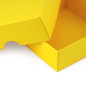 Zweiteilige Kleine Gelbe Schachtel | 90x90x30 mm | Superbox