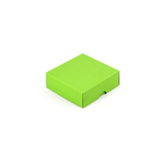 Hellgrüne Zweiteilige Quadratische Geschenkbox | 90x90x30 mm