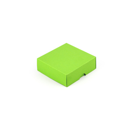 Hellgrüne Zweiteilige Quadratische Geschenkbox | 90x90x30 mm