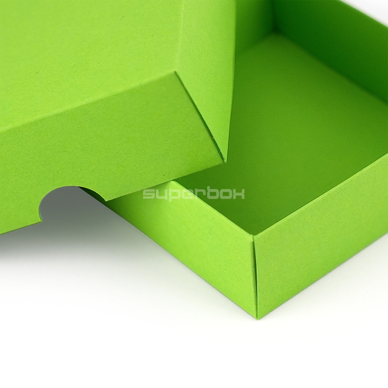 Two Piece Small Square Light Green Cardboard Gift Box Two Piece Small Square Light Green Cardboard Gift Box