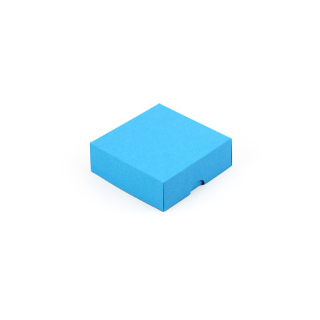 Kleine Quadratische Himmelblaue Karton-Geschenkbox | 90x90x30 mm