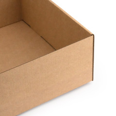 Braune Flip-Deckel-Box | 305x215x85 mm | Superbox