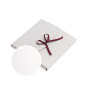 Small White Envelope with Gold Lines | 155x155x10 mm | Superbox