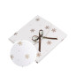 White Small Envelope with Gold Snowflakes | 155x155x10 mm | Superbox