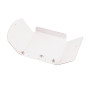 White Small Envelope with Gold Snowflakes | 155x155x10 mm | Superbox