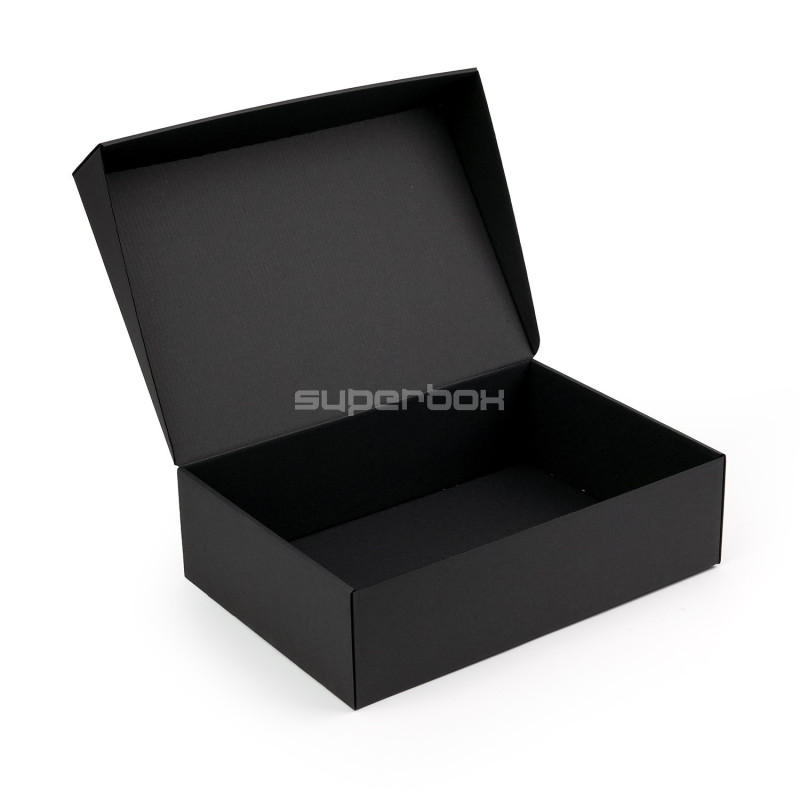 A4-Format schwarze Klappdeckel-Box