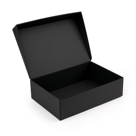 A4-Format schwarze Klappdeckel-Box