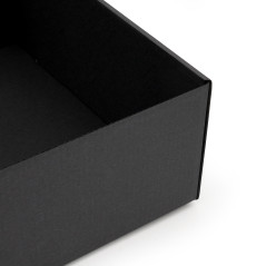 A4 Format schwarze Flip-Deckel-Box | 305x215x85 mm | Superbox